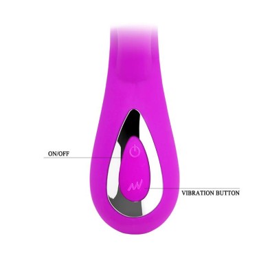 Wibrator z masażerem łechtaczki gspot 19cm 10 tryb